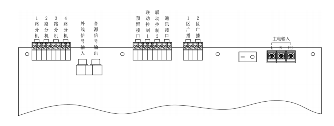 利达NAJ2100 消防应急广播设备/消防电话端子图