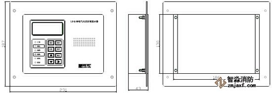 LDQ80电气火灾区域显示器
