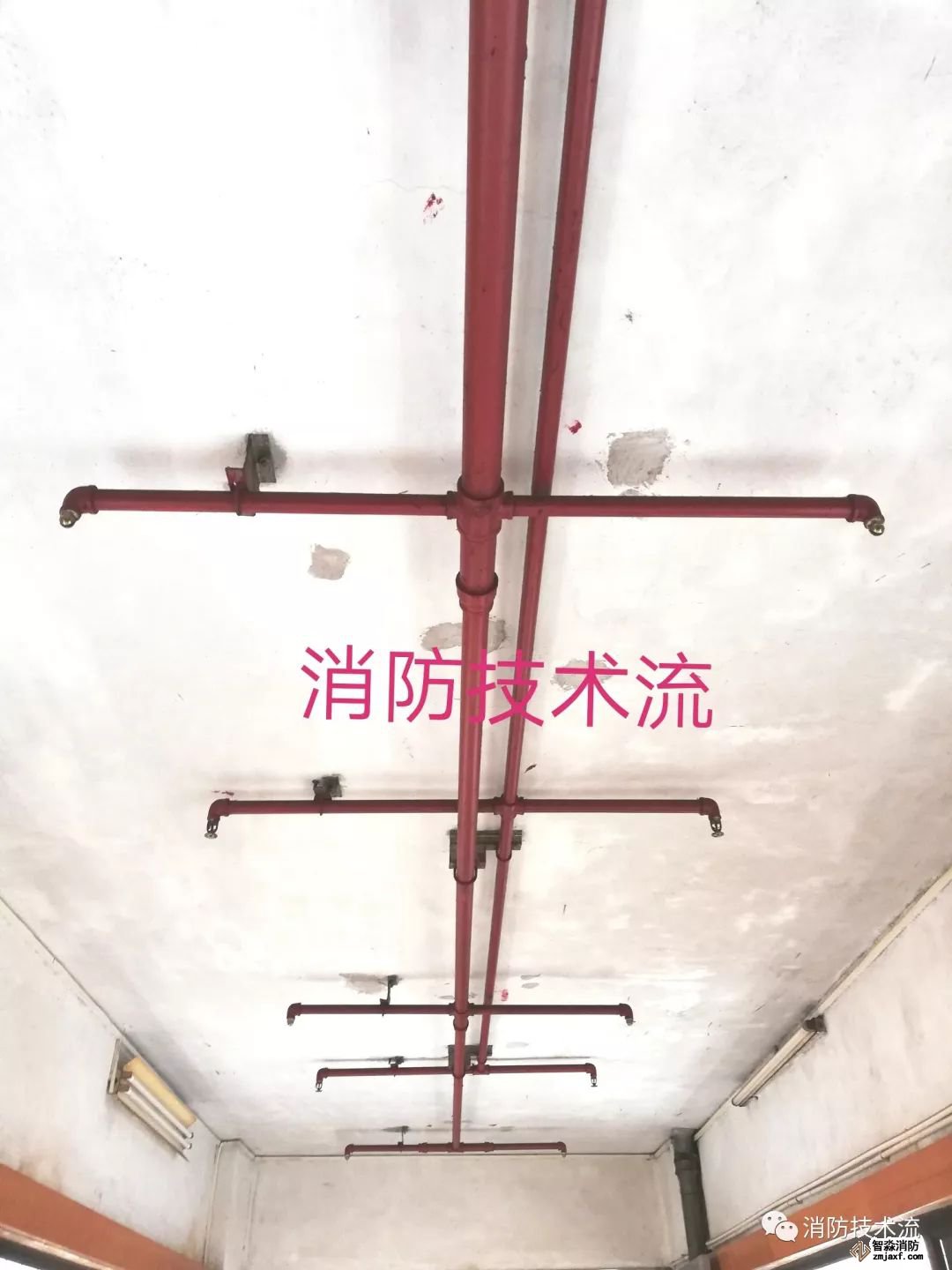 两座建筑之间连廊防火措施之水幕系统现场图-行业资讯-利达消防|利达
