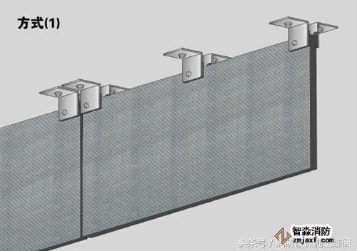 防烟系统之挡烟垂壁，地下汽车库和商场常见