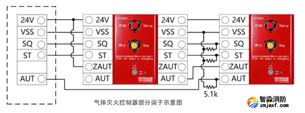 LD1200A紧急启停按钮接线图